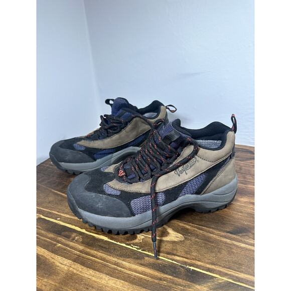 Great Vtg Women's VASQUE Ankle Hiking Trail Boots Size 8 Brown Leather VST - Picture 1 of 9